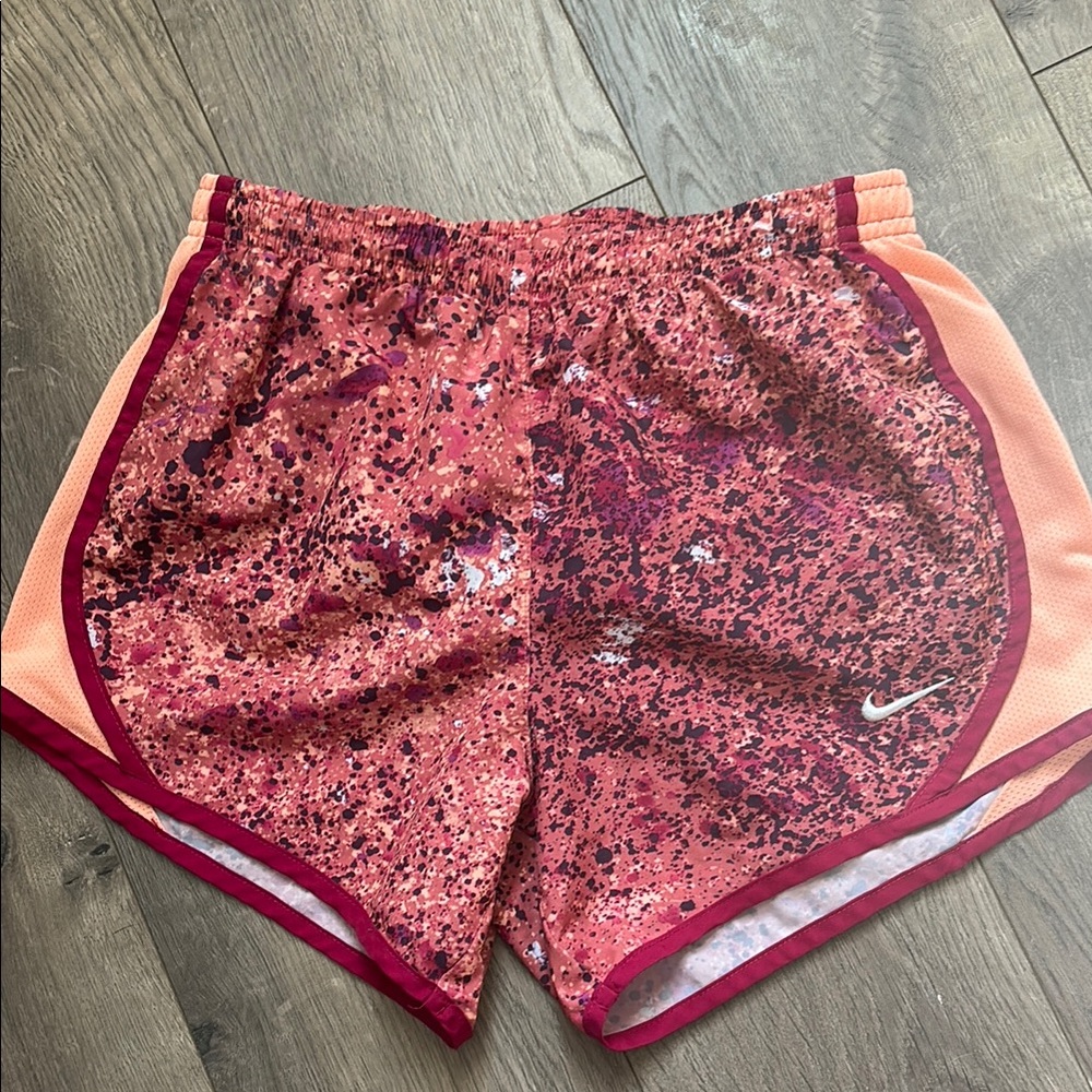Nike Pink and Orange Athletic Shorts